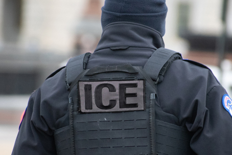 US ICE police in uniform