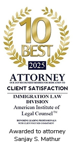 2025 - Best ILA - Awarded to Sanjay S. Mathur, not the firm as a whole.