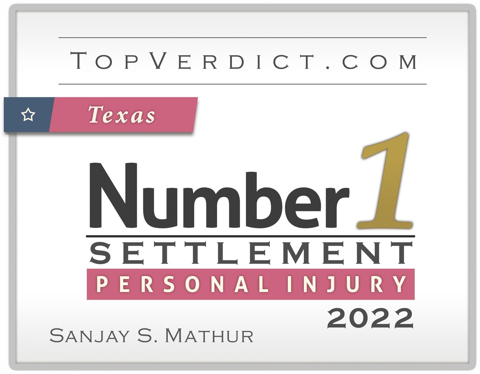 Texas Number 1 Settlement - PI