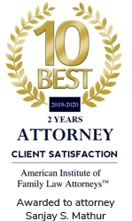 2019 - 2020 10 Best FLA - Awarded to Sanjay S. Mathur, not the firm as a whole.