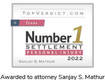 Number 1 Settlement Texas - Awarded to Sanjay S. Mathur, not the firm as a whole.